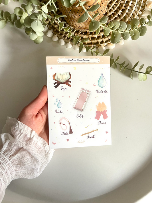 Stickers Routine Musulmane